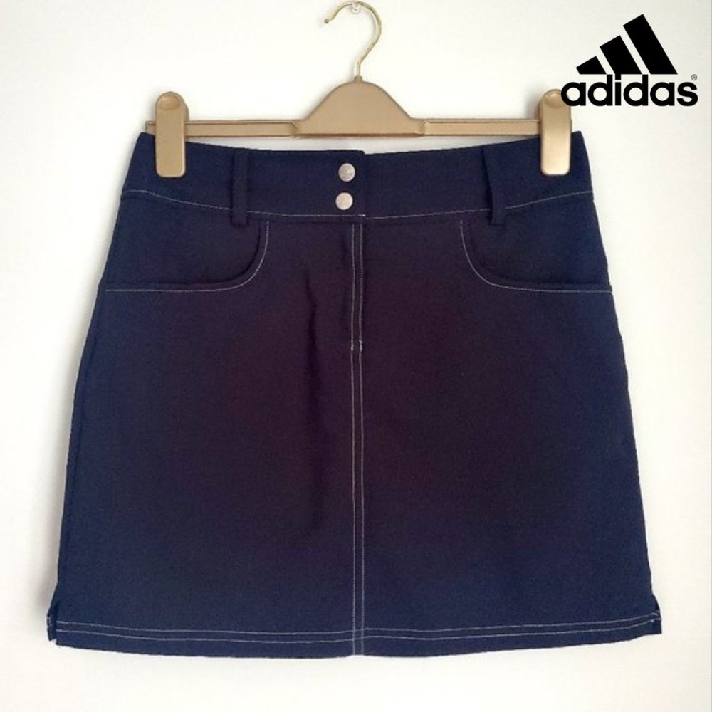 ADIDAS CLIMACOOL Women's Black Golf Skirt / Skort Built in Shorts Activewear